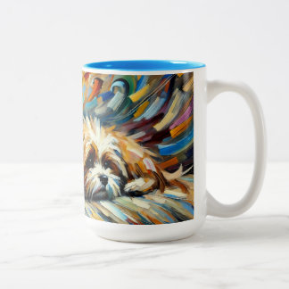 Zwei Hunde Tasse