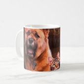 Zwei Hunde und eine Katze Kaffeetasse (Vorderseite Links)