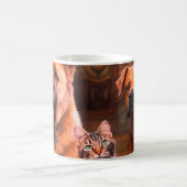 Zwei Hunde und eine Katze Kaffeetasse (Mittel)