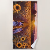 Zwei Hundekuchen Strandtuch (Vorderseite)