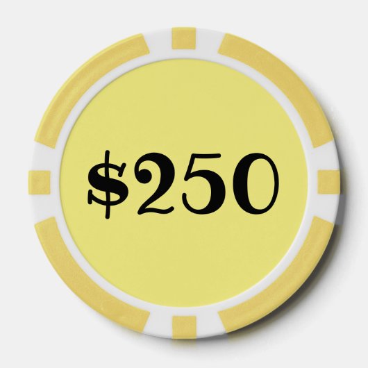 Zwei hundertfünfzig Dollar (Logo) Pokerchips (Vorderseite)