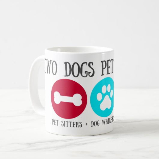 Zwei HundeTasse V 2 Kaffeetasse (Vorderseite Links)