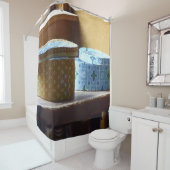 Zwei Hut-Box Duschvorhang (Beispiel)