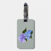 Zwei Hydrangea Lavender und Blau Gepäckanhänger (Rückseite vertikal)