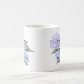 Zwei Hydrangea Lavender und Blau Kaffeetasse (Mittel)