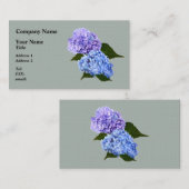 Zwei Hydrangea Lavender und Blau Visitenkarte (Vorne/Hinten)