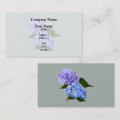 Zwei Hydrangea Lavender und Blau Visitenkarte (Vorne/Hinten)