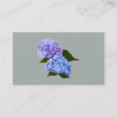 Zwei Hydrangea Lavender und Blau Visitenkarte (Rückseite)