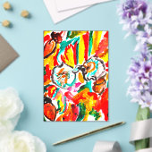 Zwei Igel spielen Herbst . Acryleinladungen (In Situ (Hochzeit))