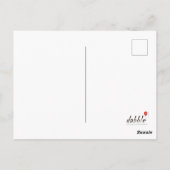 Zwei Igel unter dem Mistleton Postkarte (Rückseite)