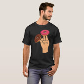 Zwei im rosa im stinkfarbenen Funny Shocker T-Shirt (Vorne ganz)