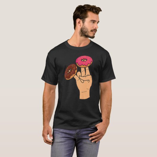 Zwei im rosa im stinkfarbenen Funny Shocker T-Shirt (Vorne ganz)