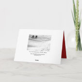 Zwei im Schnee begrabene Stühle Karte (Rückseite)