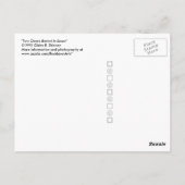 Zwei im Schnee begrabene Stühle Postkarte (Rückseite)