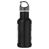 Zwei im Schnee begrabene Stühle Trinkflasche (Rückseite)