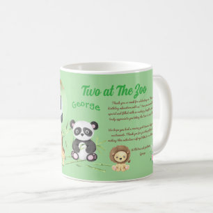 Zwei im Zoo Kinder Geburtstag Instagram Barcode Kaffeetasse