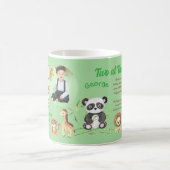 Zwei im Zoo Kinder Geburtstag Instagram Barcode Kaffeetasse (Mittel)