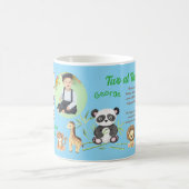 Zwei im Zoo Kinder Geburtstag Instagram Barcode Kaffeetasse (Mittel)