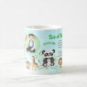 Zwei im Zoo Kinder Geburtstag Instagram Barcode Kaffeetasse (Mittel)