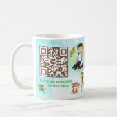 Zwei im Zoo Kinder Geburtstag Instagram Barcode Kaffeetasse (Links)