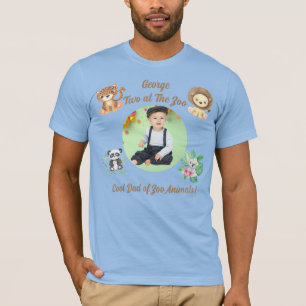 Zwei im Zoo Safari Dschungel Tiere Geburtstag Papa T-Shirt