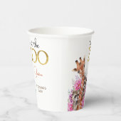 Zwei im Zoo Safari Tiere Kindergeburtstag Party Pappbecher (Rechts)