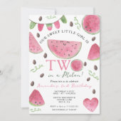 Zwei in einem Melon Niedlich Watermelon Girl 2. Ge Einladung (Vorderseite)
