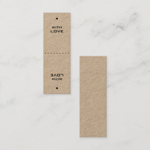 Zwei in einem stilistischen Mini-Geschenketag Mini Visitenkarte