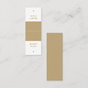 Zwei in einem stilistischen Mini-Geschenketag Mini Visitenkarte