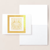 Zwei indische Blue Peacocks Fock Card Folienkarte (Anzeige)