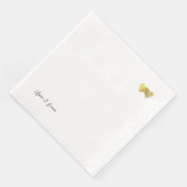 Zwei individuell bedruckte Hearts in Liebe Serviette (Ecke)