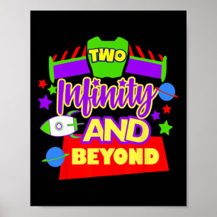 Zwei Infinit.y Geburtstag 2. Geburtstag Kinder Tod Poster