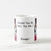 Zwei Ingwer Katzen Liebe , Funny Text, anpassbar, Kaffeetasse (Mittel)