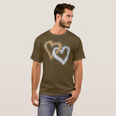ZWEI INTERTWINED HEARS T-Shirt (Vorne ganz)