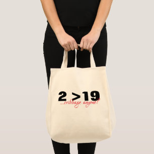 Zwei ist größer als neunzehn CRIBBAGE-TASCHE Tragetasche