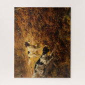 Zwei Jagdhunde von Edmund Henry Osthaus Puzzle (Vertikal)