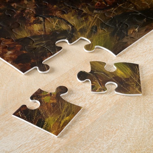 Zwei Jagdhunde von Edmund Henry Osthaus Puzzle (Seite)