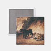 Zwei Jaguare aus Peru Magnet (Vorderseite/Rückseite)