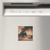 Zwei Jaguare aus Peru Magnet (In Situ (Geschirrspüler))
