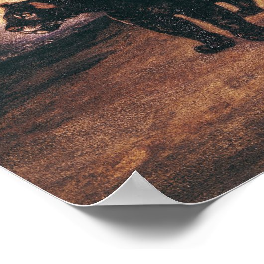 Zwei Jaguare aus Peru Poster (Ecke)