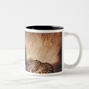 Zwei Jaguare von Peru Zweifarbige Tasse