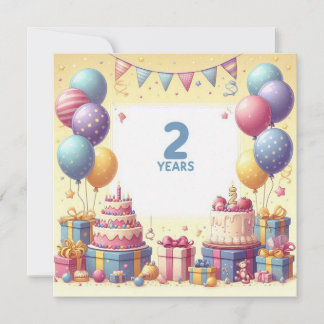 zwei Jahre alt Einladung