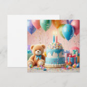 zwei Jahre alt Einladung (Vorne/Hinten)