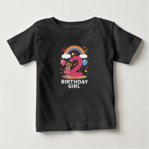 Zwei Jahre altes Geburtstagskind Süßes 2. Geburtst Baby T-shirt