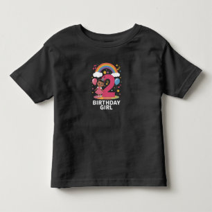 Zwei Jahre altes Geburtstagskind Süßes 2. Geburtst Kleinkind T-shirt