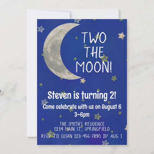 Zwei Jahre Mond, 2. Einladung (Vorderseite)