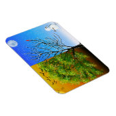 Zwei Jahreszeiten, ein Baum Magnet (Rechte Seite)