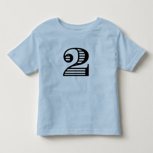 Zwei Jährig-Geburtstags-Zahl-T - Shirt