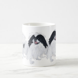 Zwei japanische Chin Hunde Kaffeetasse