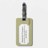 Zwei japanische Damen, C1890 Gepäckanhänger (Rückseite vertikal)